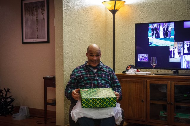 Jack getting a present